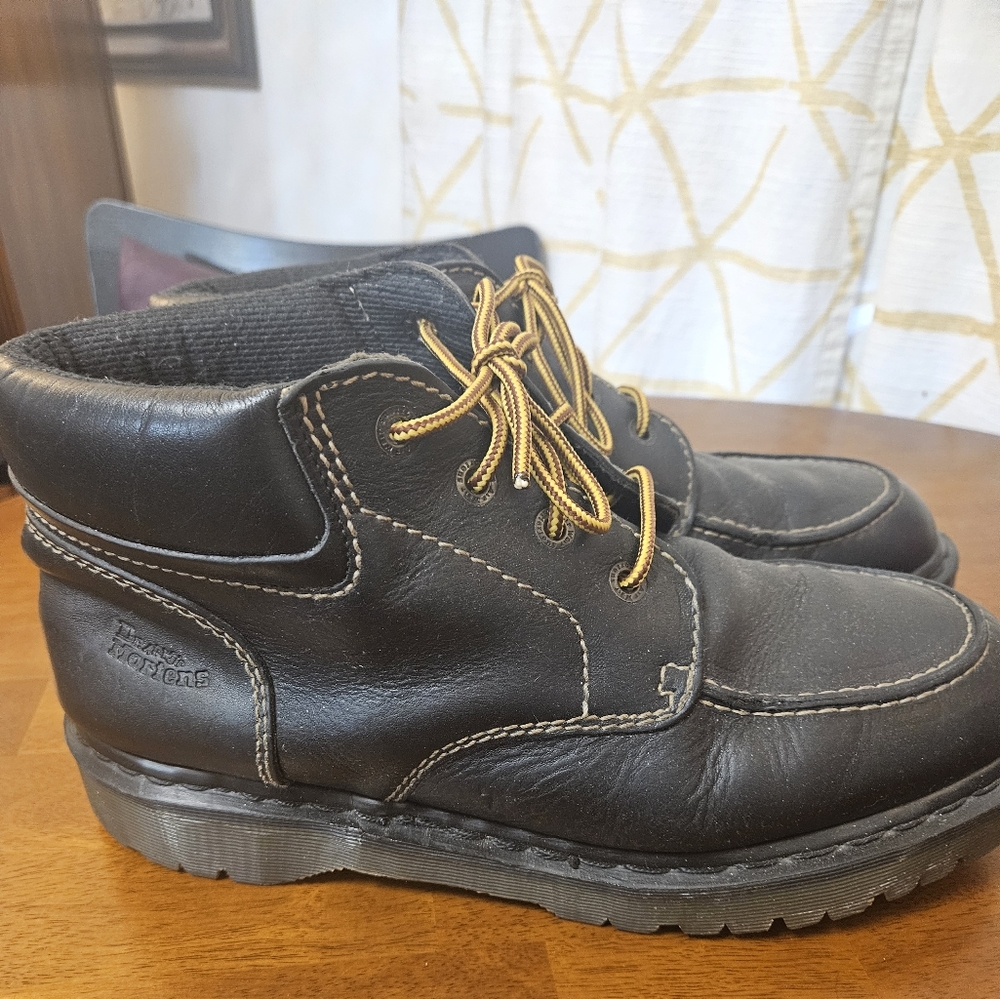Dr Martens 8508 Black Grizzly 4 EYE Chukka Boot Mens Sz M12 Made in England